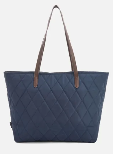 Barbour Witford Quilted Tote - Navy