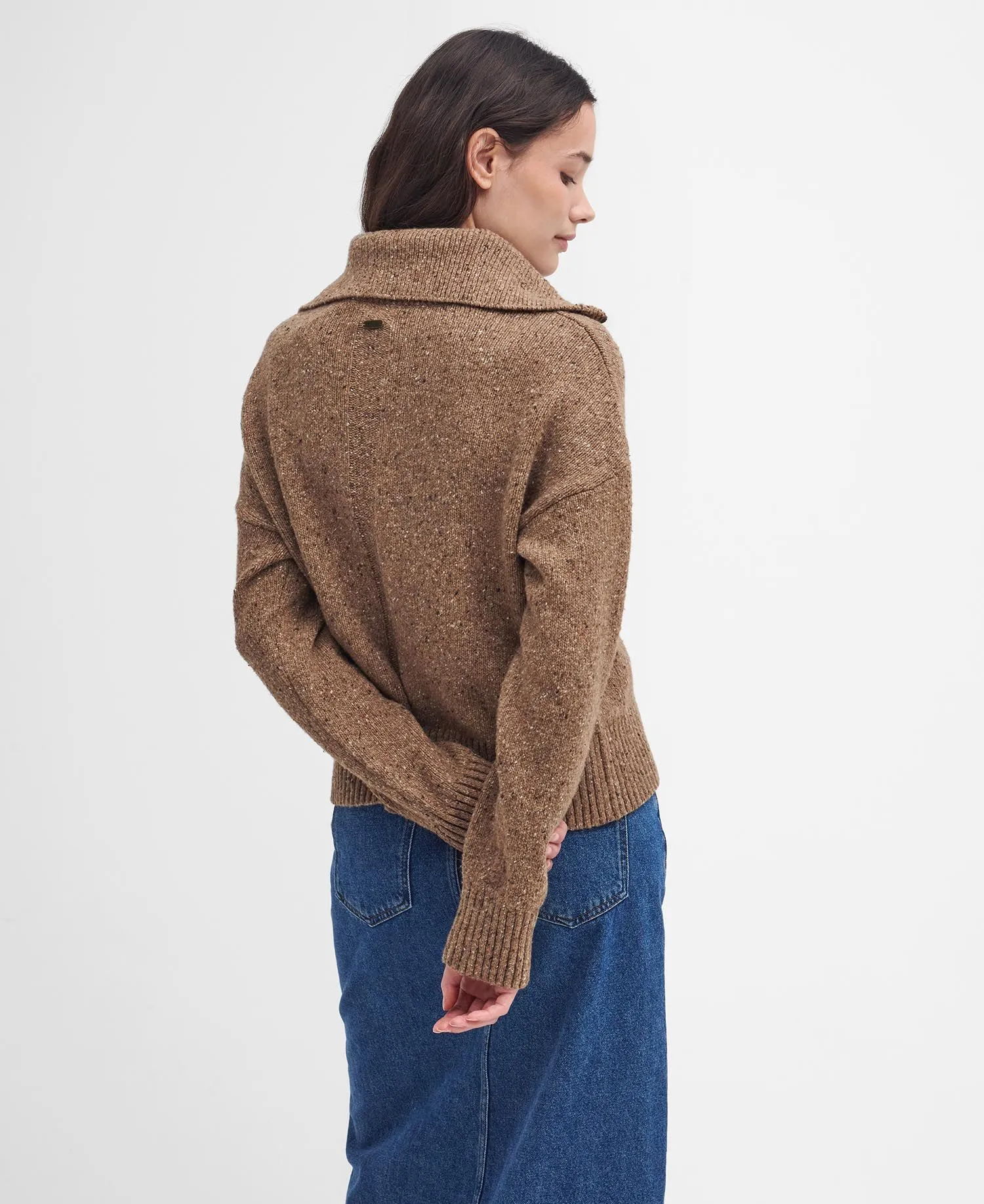 Barbour Women's Lavensdale Half-Zip Jumper - Honey
