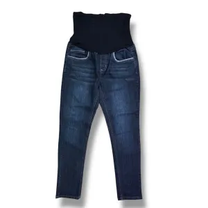 Bella Vida Size S Dark Blue Denim Full Panel Skinny Maternity Jeans