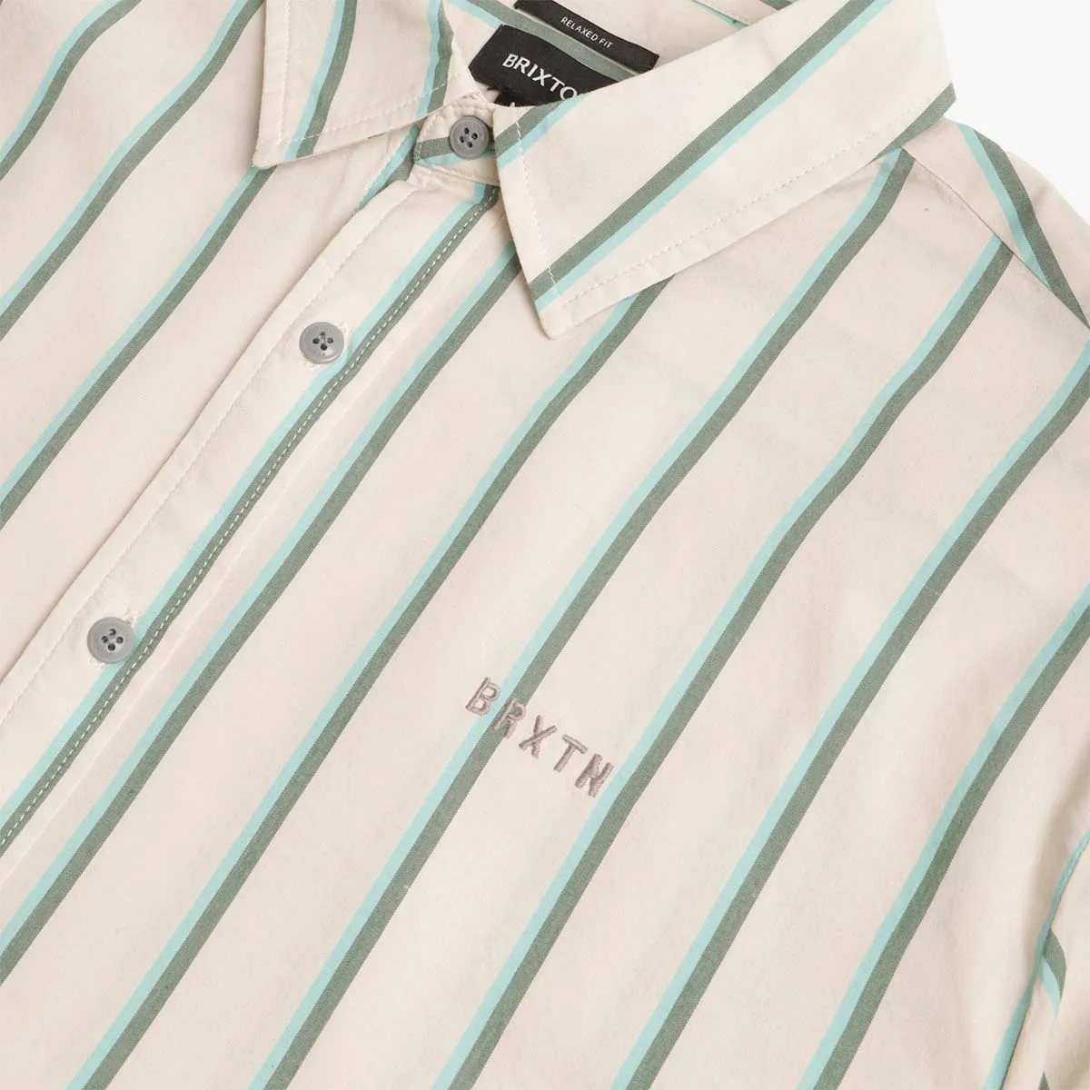Best-Selling Brixton Cru Stripe Woven Shirt  Limited Stock!