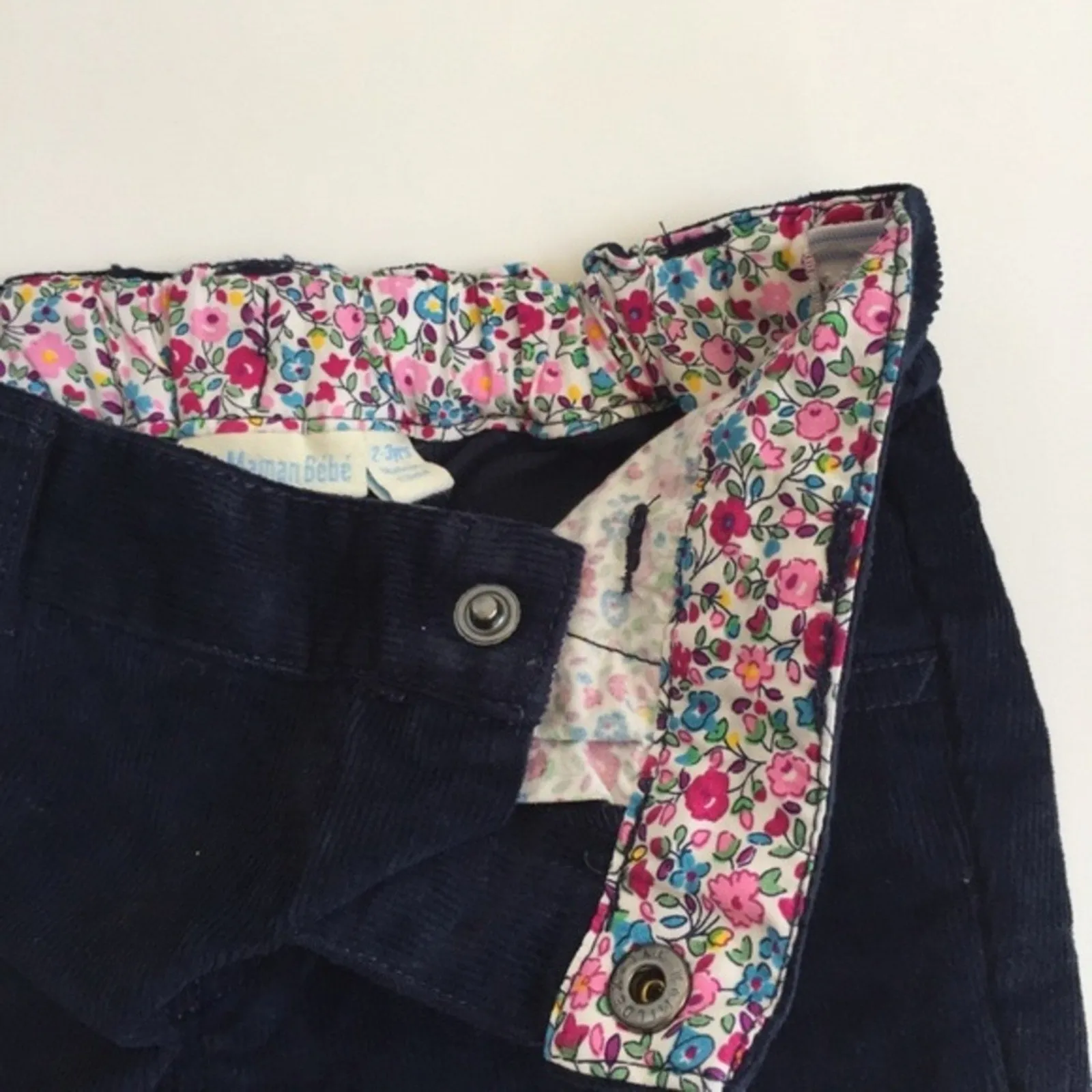 Best-Selling JoJo Maman Bebe Navy Blue Corduroy Pants 2-3  Last Chance!