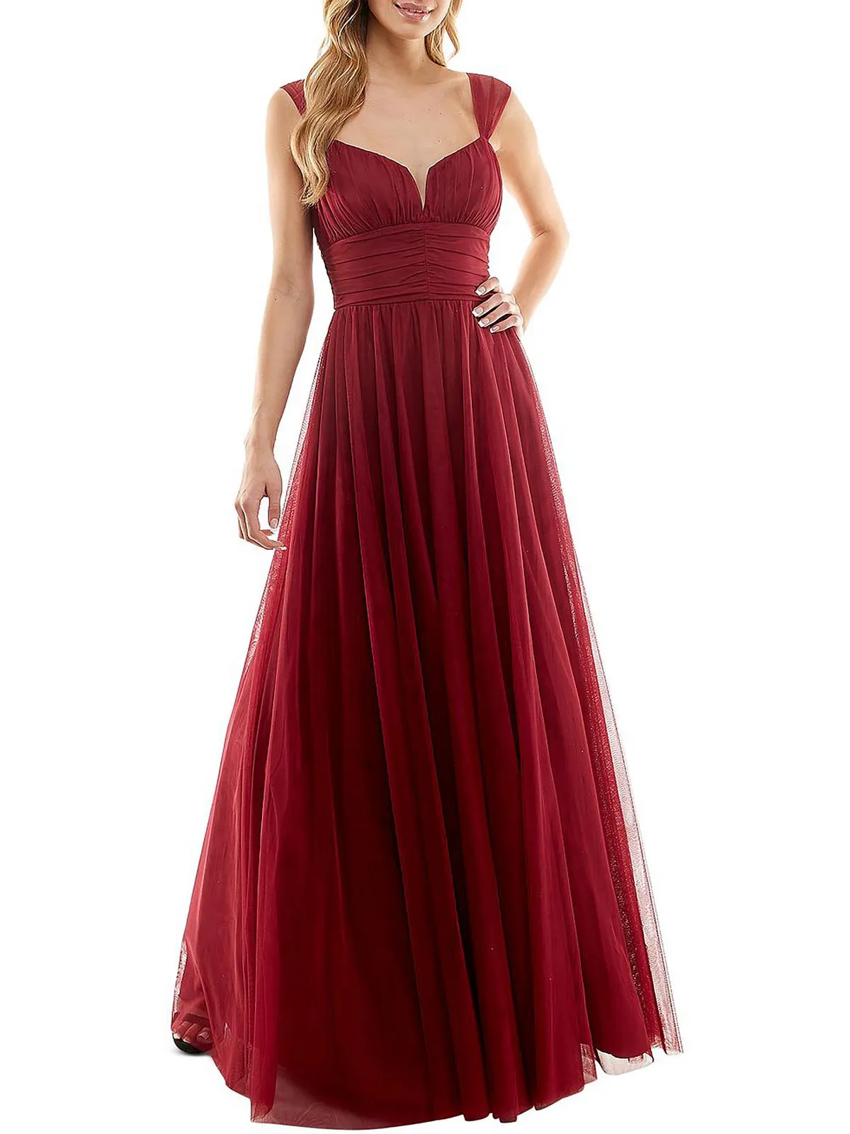 Best-Selling Juniors Emma Womens Pleated Prom Evening Dress  Almost Sold Out!