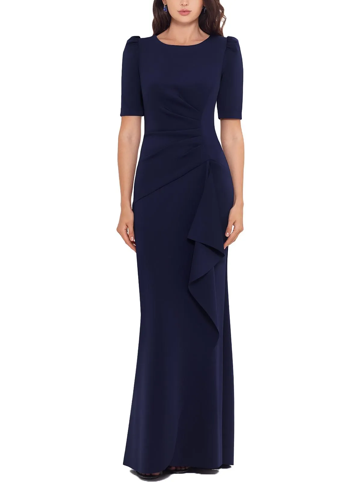 Best-Selling Petites Womens Drapey Maxi Evening Dress  Almost Sold Out!