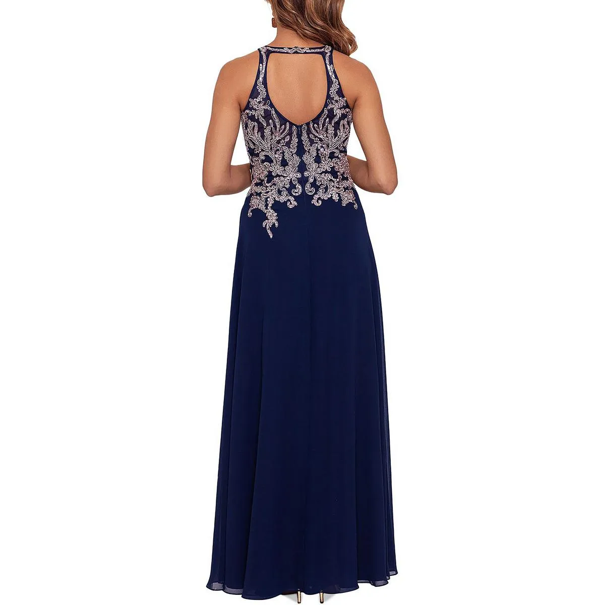 Best-Selling Petites Womens Embroidered Maxi Evening Dress  Stylish & Comfortable