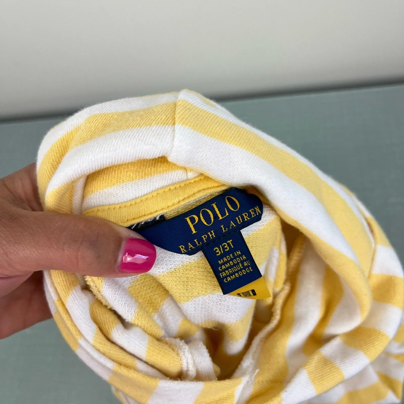 Best-Selling Ralph Lauren Kids Striped Cotton Hoodie Empire Yellow 3T  Today Only!