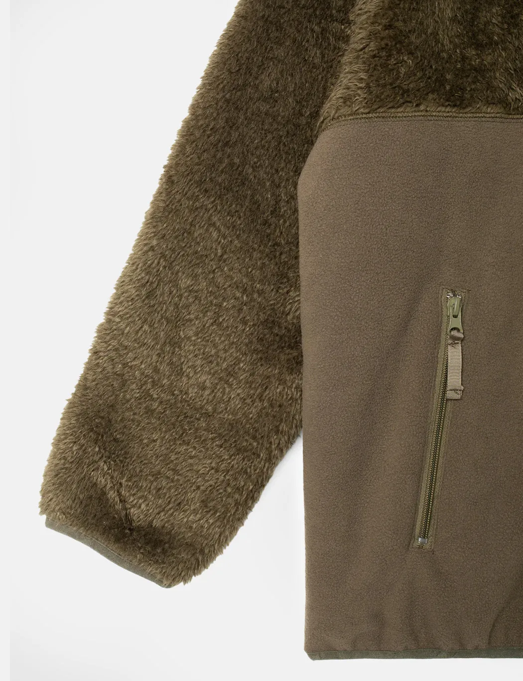 Best-Selling Stan Ray Patchwork Fleece Jacket - Olive Green  Almost Sold Out!