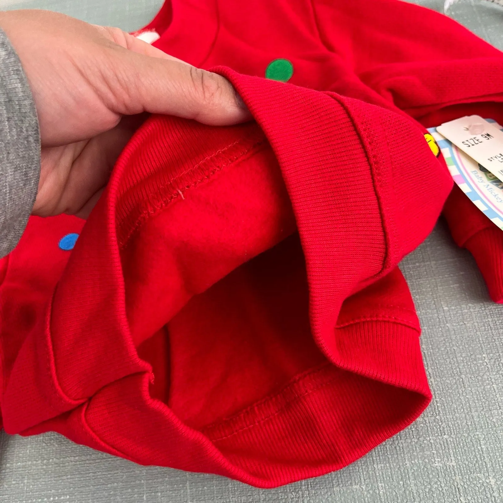 Best-Selling Vintage Disney Babies Red Sweatshirt 9 Months NWT  Limited Stock!