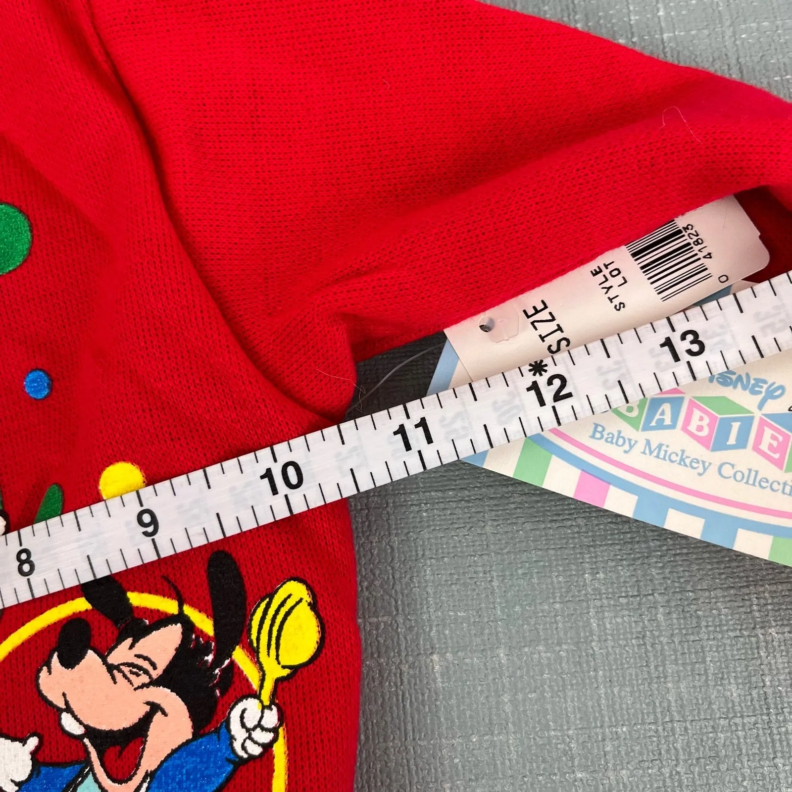 Best-Selling Vintage Disney Babies Red Sweatshirt 9 Months NWT  Limited Stock!