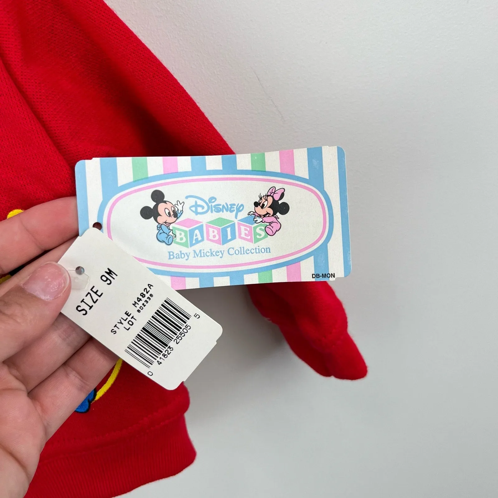 Best-Selling Vintage Disney Babies Red Sweatshirt 9 Months NWT  Limited Stock!