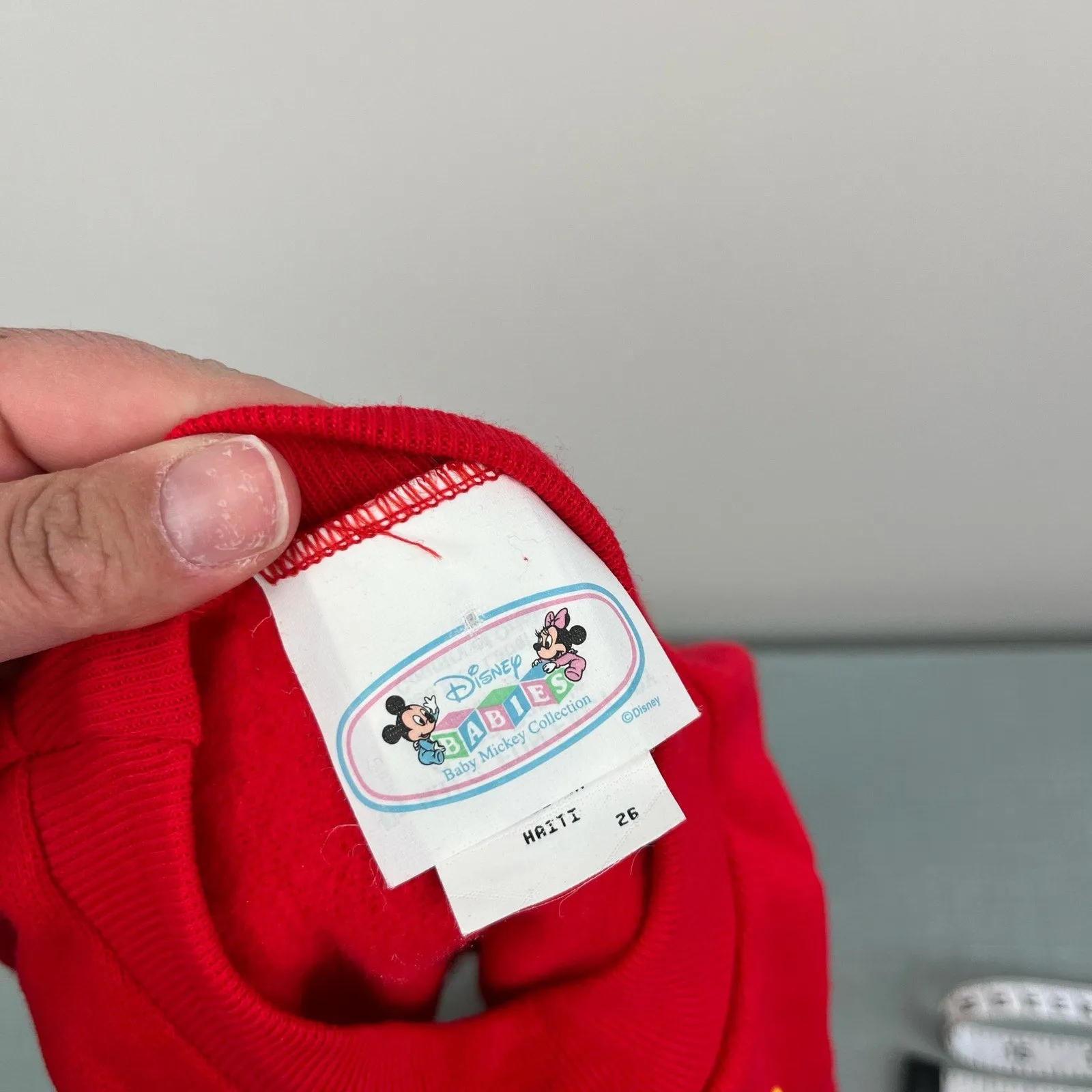 Best-Selling Vintage Disney Babies Red Sweatshirt 9 Months NWT  Limited Stock!