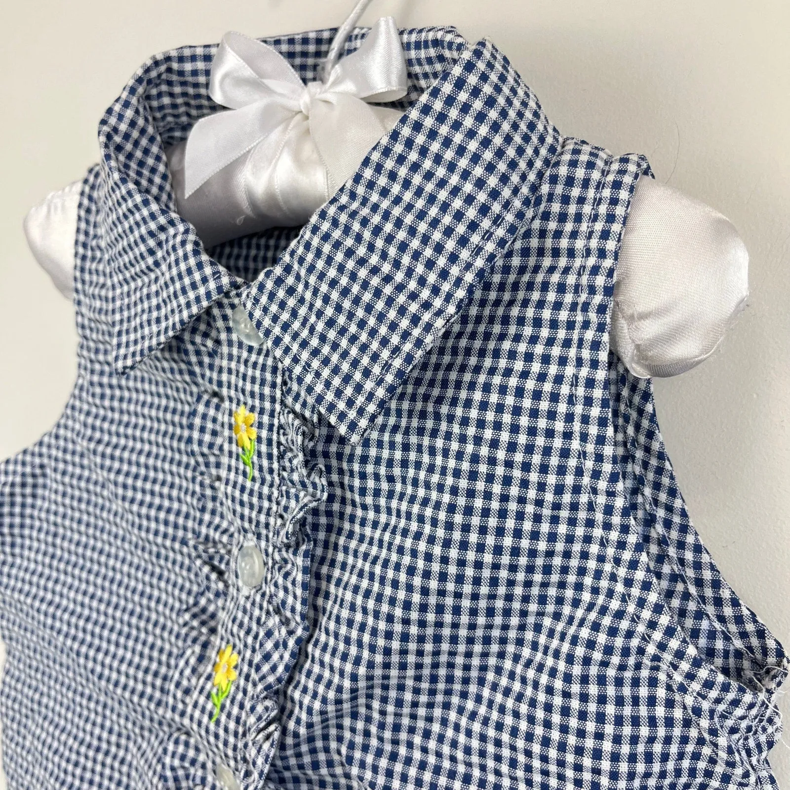 Best-Selling Vintage Kid Zone Ruffle Gingham Plaid Sleeveless Top 4T NWT  Limited Availability!