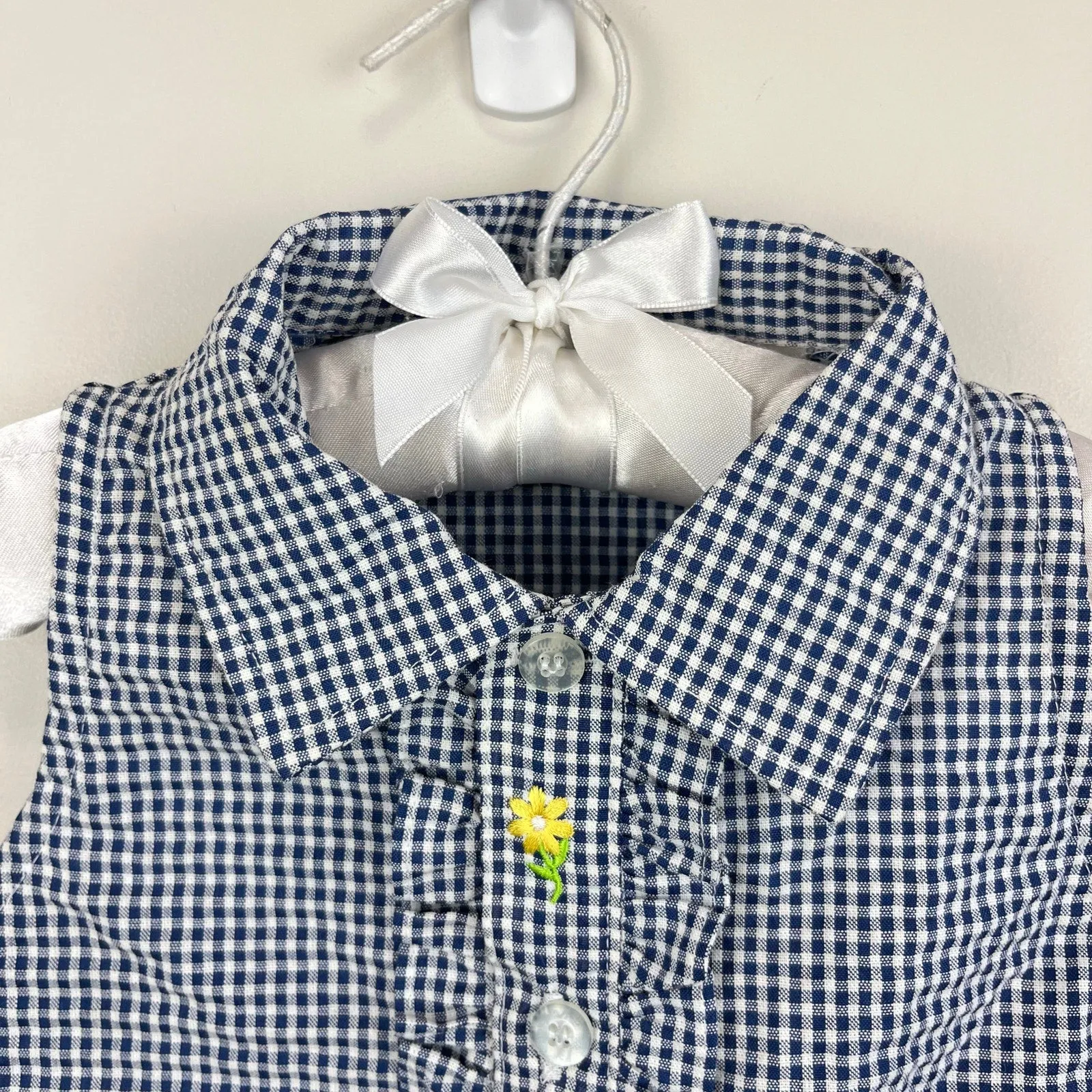 Best-Selling Vintage Kid Zone Ruffle Gingham Plaid Sleeveless Top 4T NWT  Limited Availability!