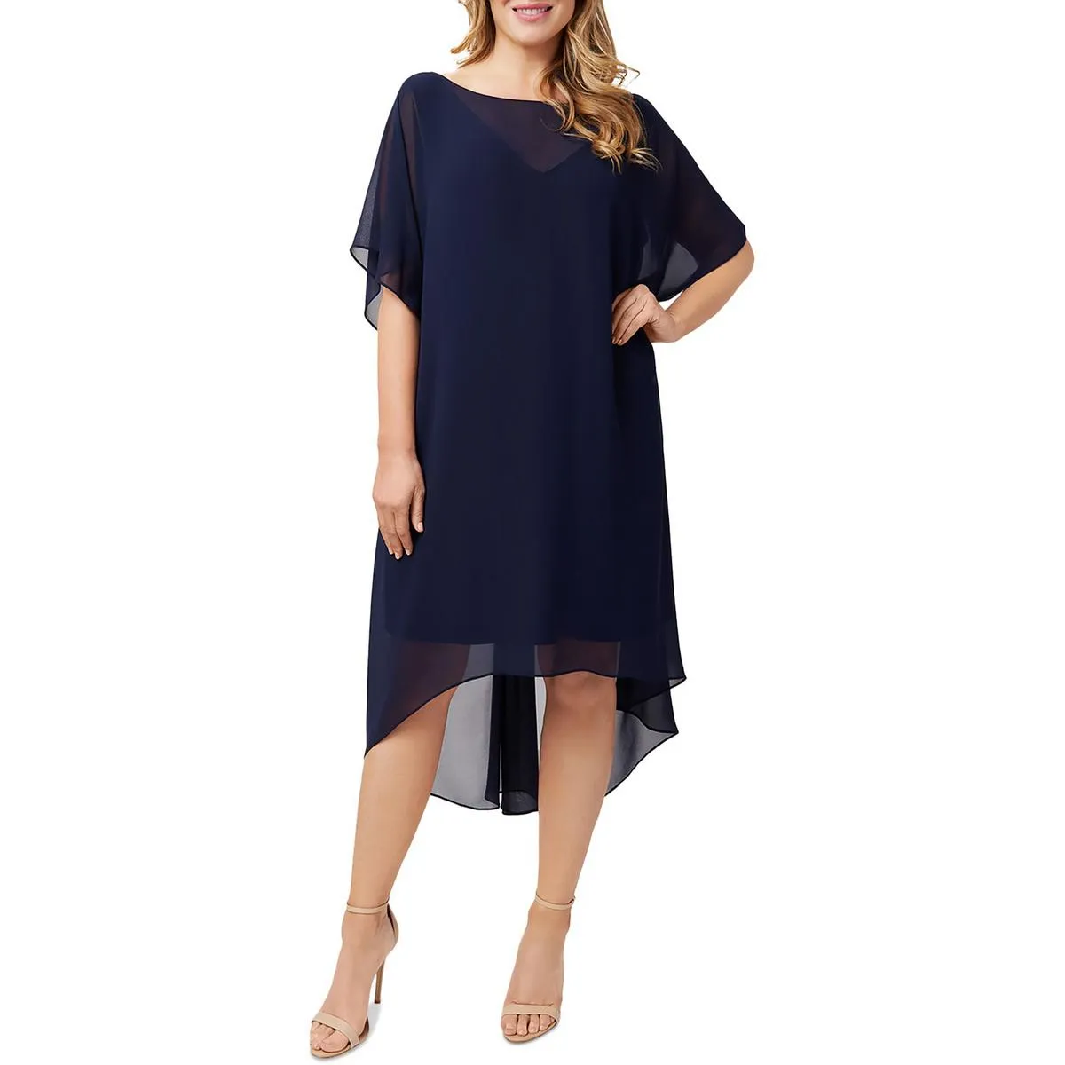 Best-Selling Womens Chiffon Overlay Cocktail Dress  Limited Stock!