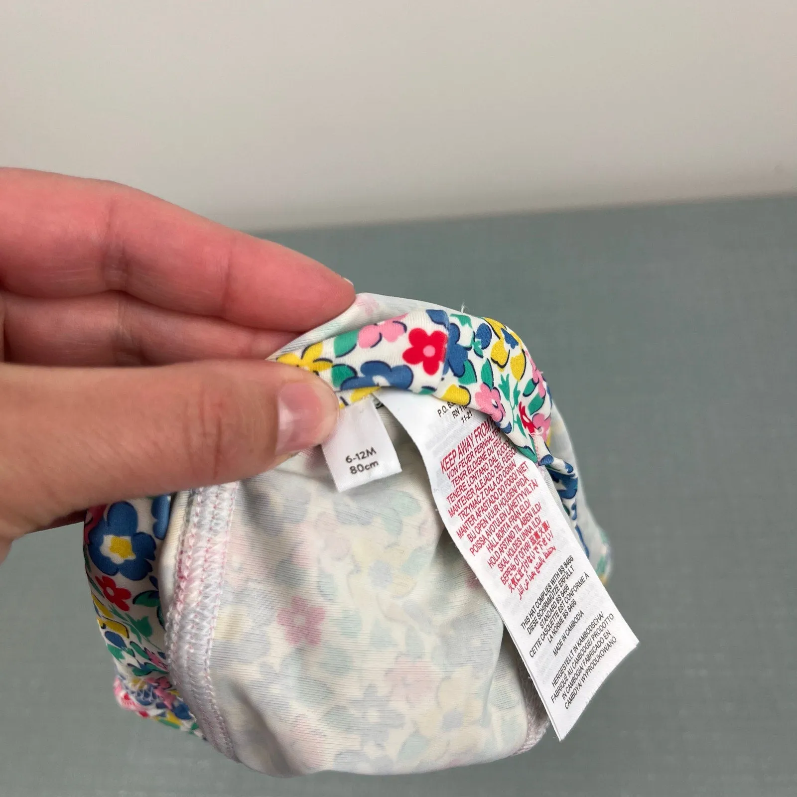 Bestseller Mini Boden Sun-safe Floral Swim Hat 6-12 Months  Last Chance!
