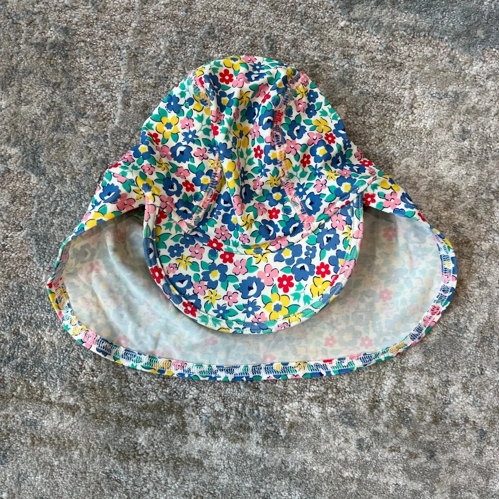 Bestseller Mini Boden Sun-safe Floral Swim Hat 6-12 Months  Last Chance!