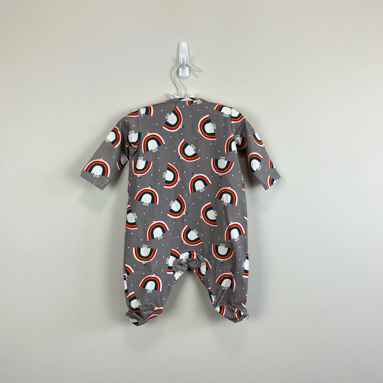 Bestseller The Bonnie Mob Baby Dreamer Sleepsuit Gray Dove 0-3 Months NWT  Limited Stock!