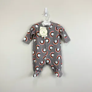 Bestseller The Bonnie Mob Baby Dreamer Sleepsuit Gray Dove 0-3 Months NWT  Limited Stock!