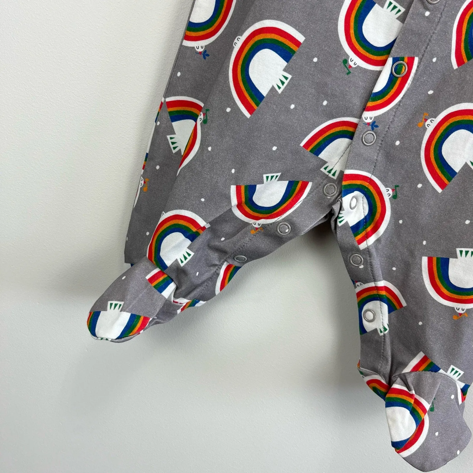 Bestseller The Bonnie Mob Baby Dreamer Sleepsuit Gray Dove 0-3 Months NWT  Limited Stock!