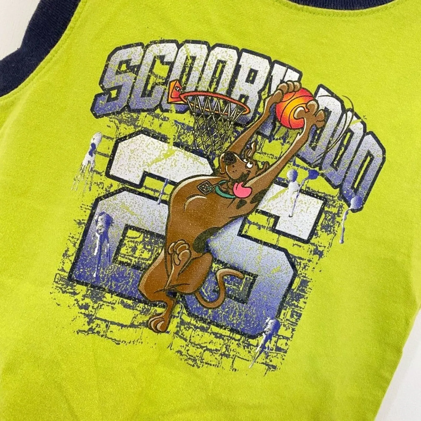 Bestseller Vintage Y2K Scooby Doo Basketball Tank Top 5T  Almost Sold Out!