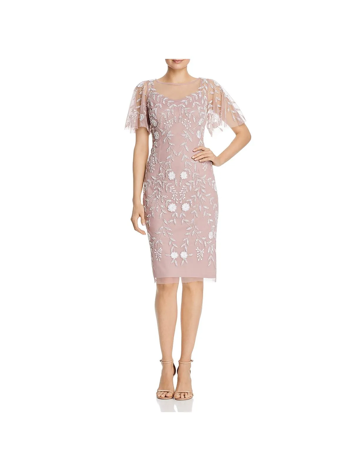 Bestseller Womens Embellished Illusion Cocktail Dress  Dont Miss Out!