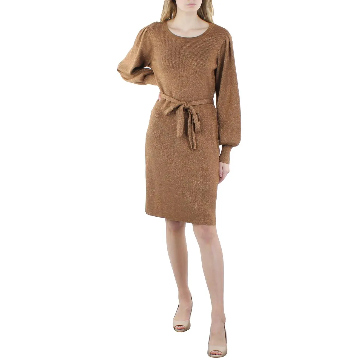 Bestseller Womens Metallic Midi Sweaterdress  Almost Gone!