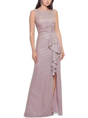 Bestseller Womens Metallic Split-Leg Evening Dress  Limited Availability!