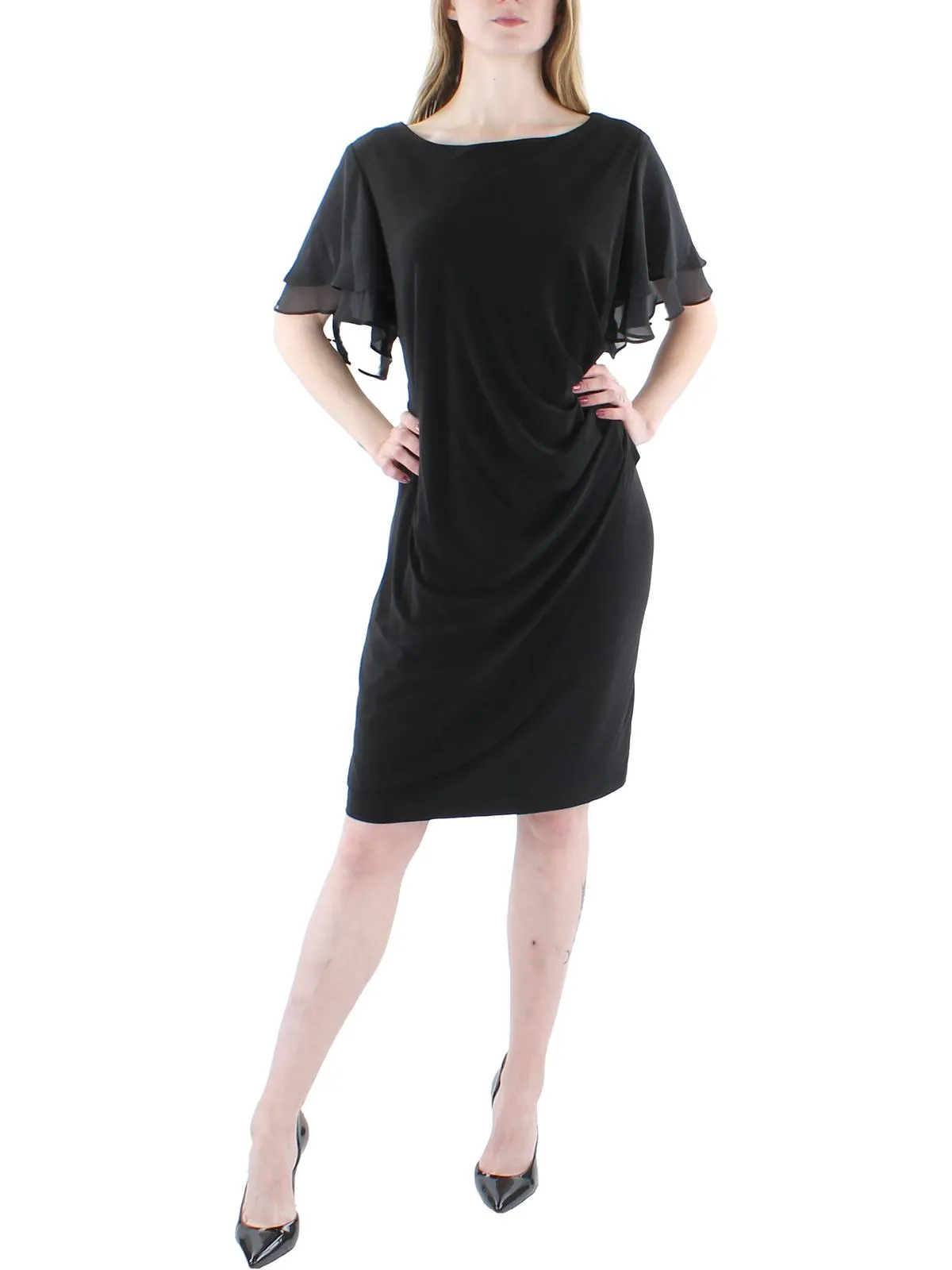 Bestseller Womens Ruched Mini Sheath Dress  Last Chance!