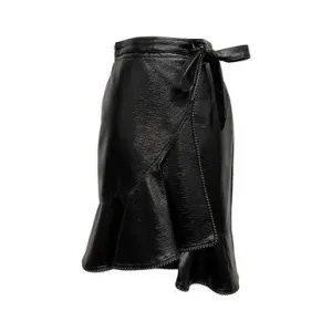 BestSelling Gimela Vegan Leather Wrap Skirt  Dont Miss Out!