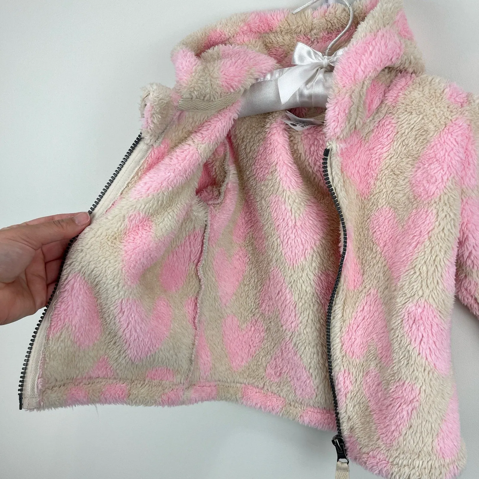 BestSelling Hanna Andersson Baby Marshmallow Jacket Light Oat Hearts 75 cm 12-18 Months  Today Only!