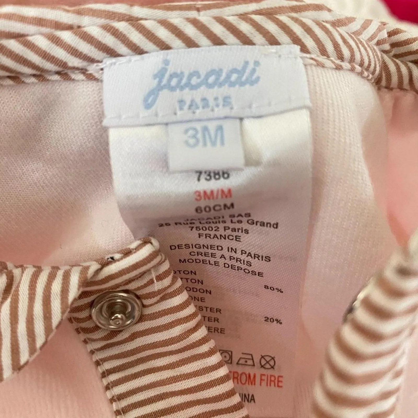 BestSelling Jacadi Paris Pink Velour Bow Footie 3 Months  Dont Miss Out!