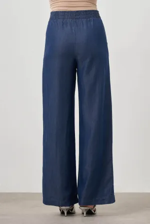BestSelling Mizalle Wide Leg Denim Pants Indigo Apparel  Limited Availability!