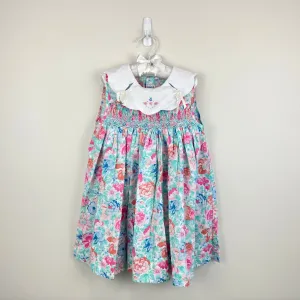BestSelling Vintage Christie Brooks Smocked Floral Dress Medium 5/6  Last Chance!