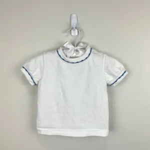 BestSelling Vintage Saks Fifth Avenue Baby Boutique Short Sleeve White Shirt XL  Stylish & Comfortable