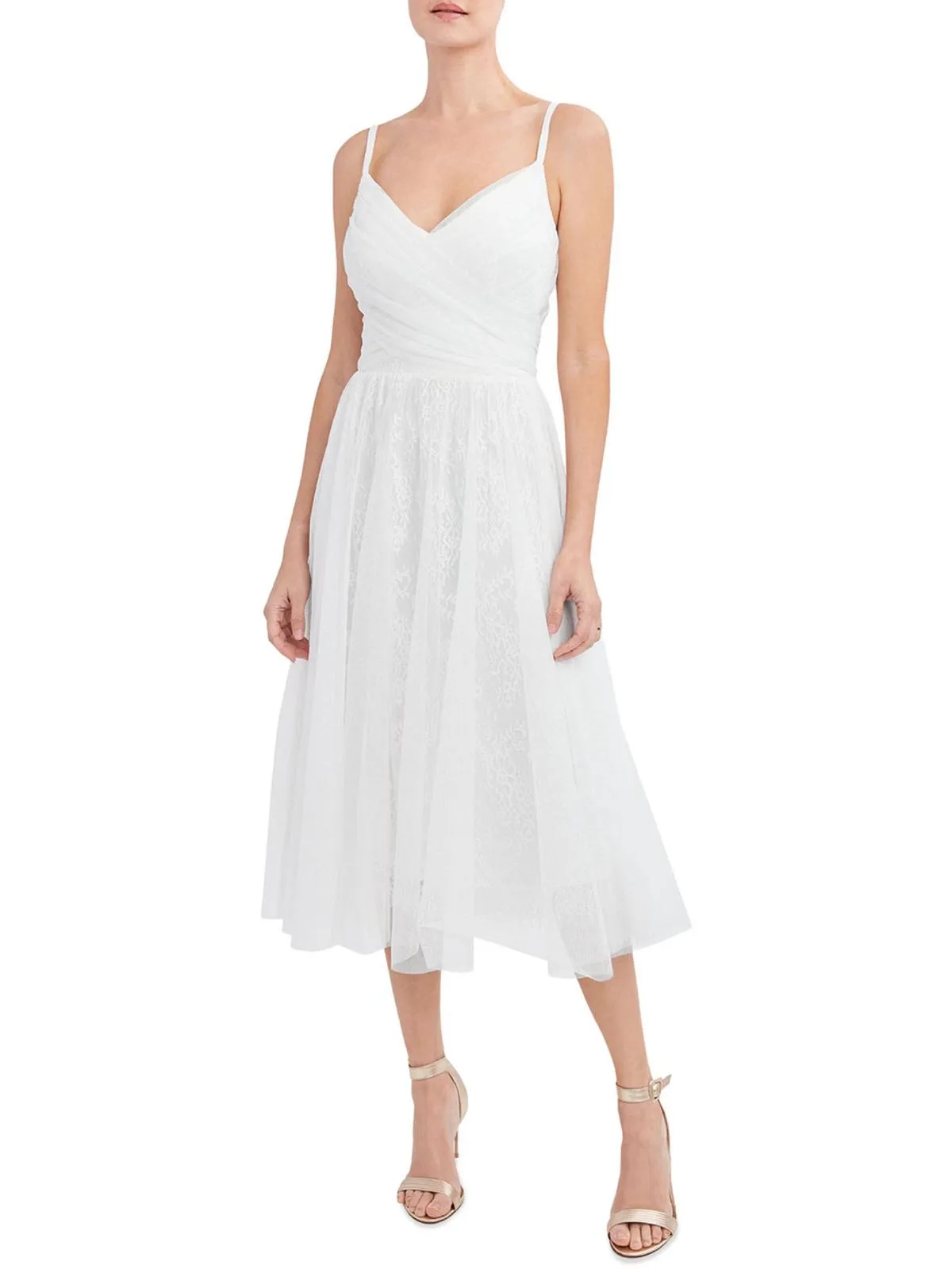 BestSelling Womens Lace Mid Calf Fit & Flare Dress  Almost Sold Out!