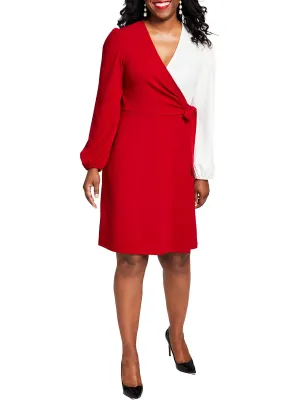 BestSelling Womens Surplice Side Tie Midi Dress  Last Few Pieces!