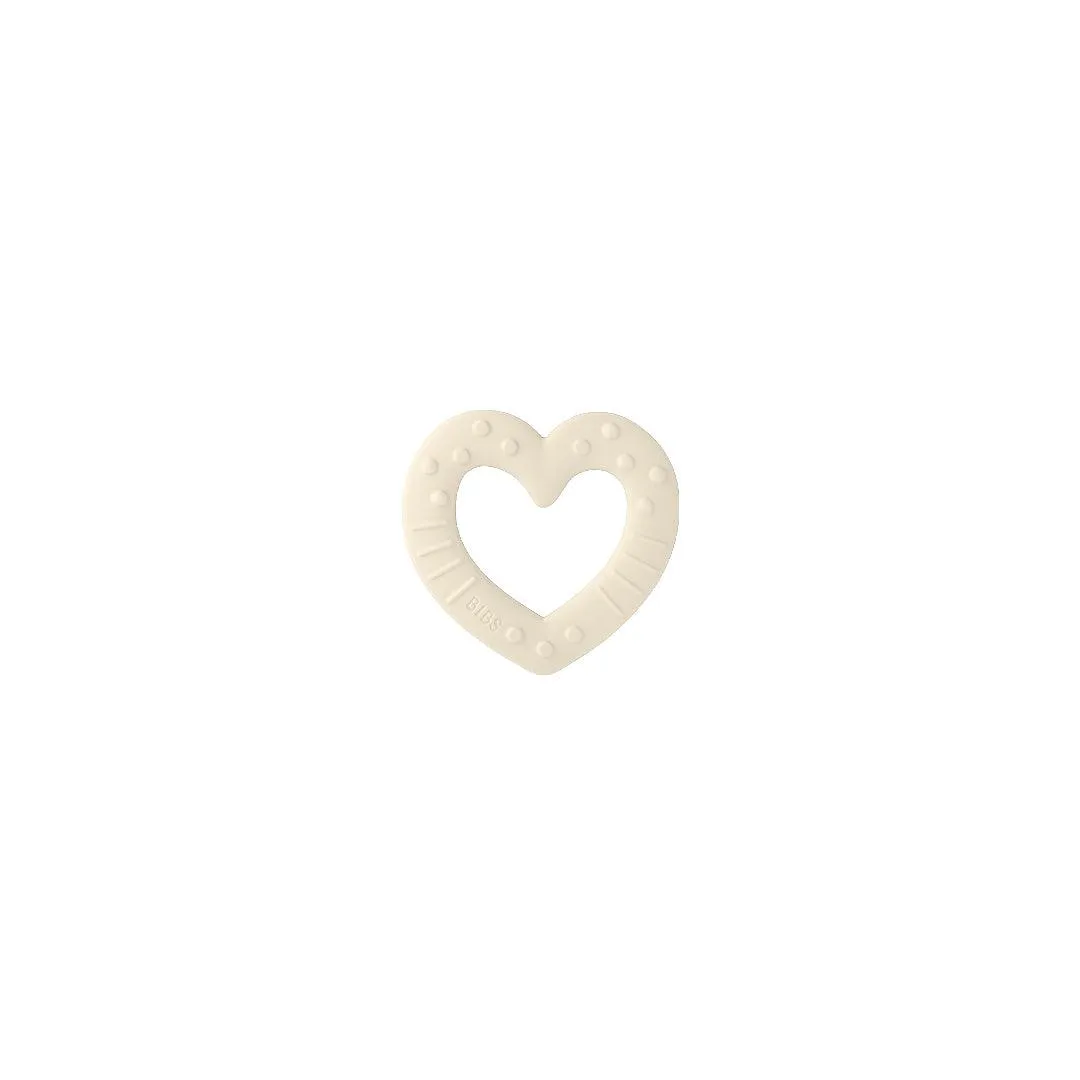 BIBS Baby Bitie - Heart - Ivory