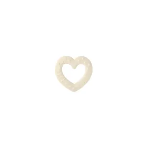 BIBS Baby Bitie - Heart - Ivory