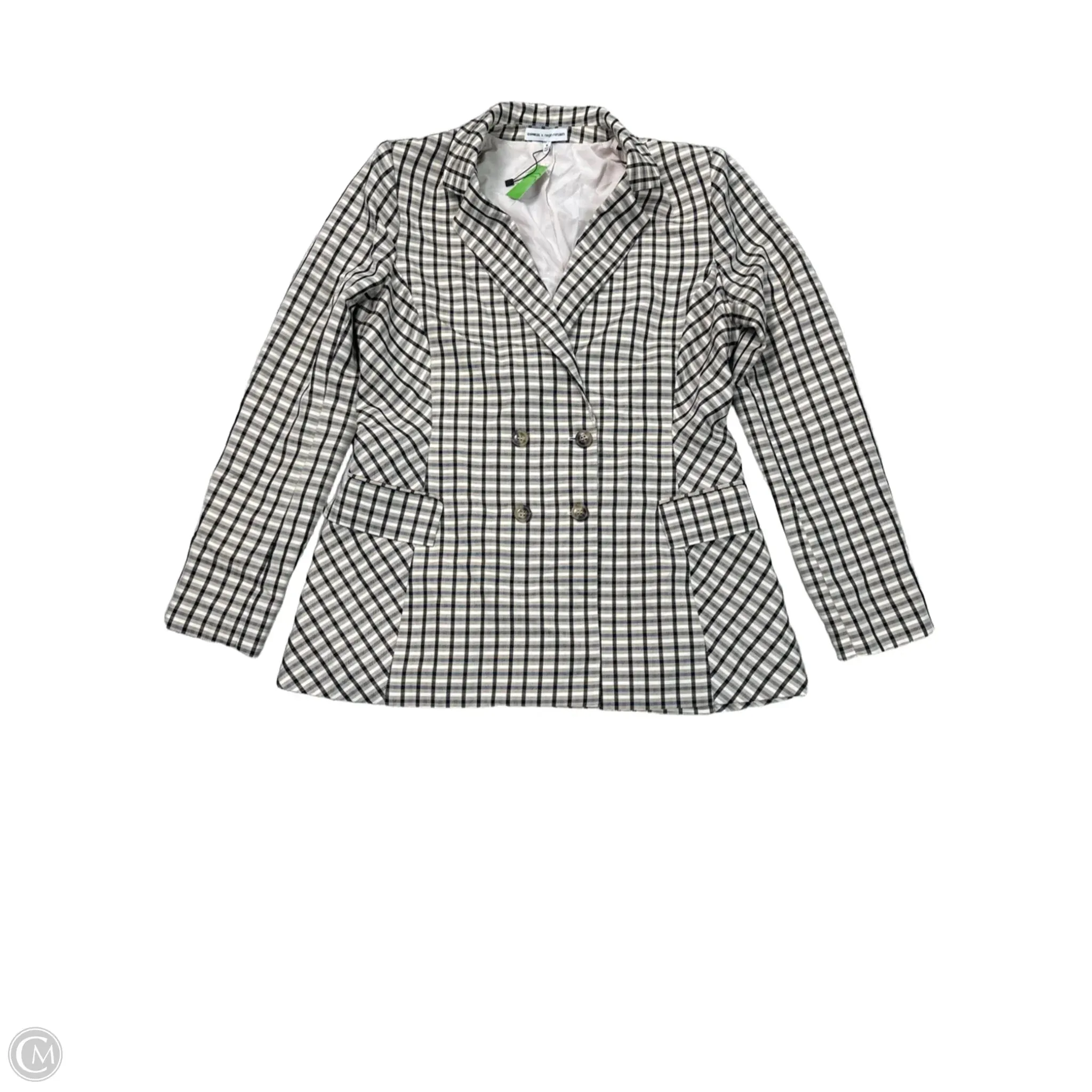 Blazer By Express In Plaid Pattern, Size: M