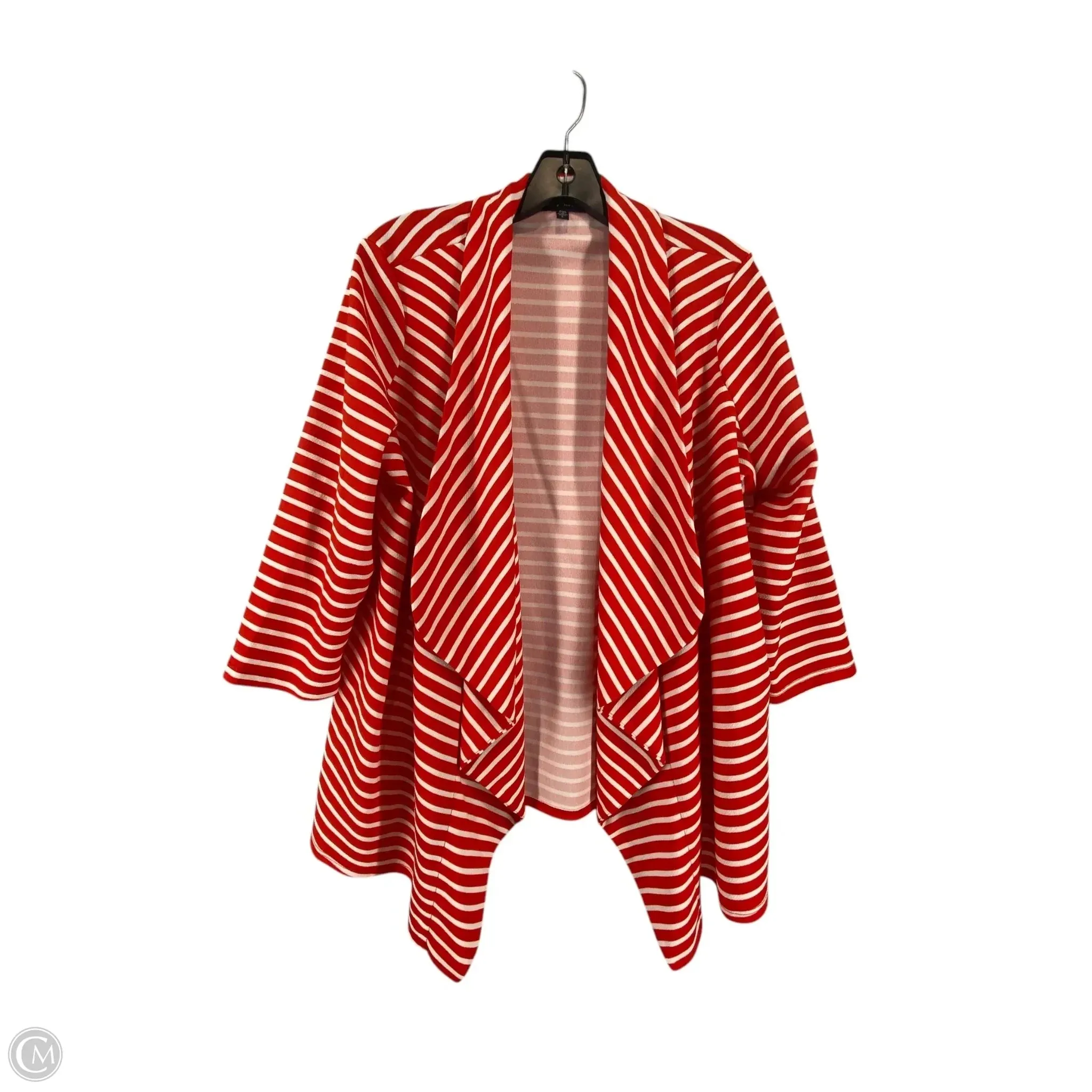 Blazer By Slinky Brand In Striped Pattern, Size: L