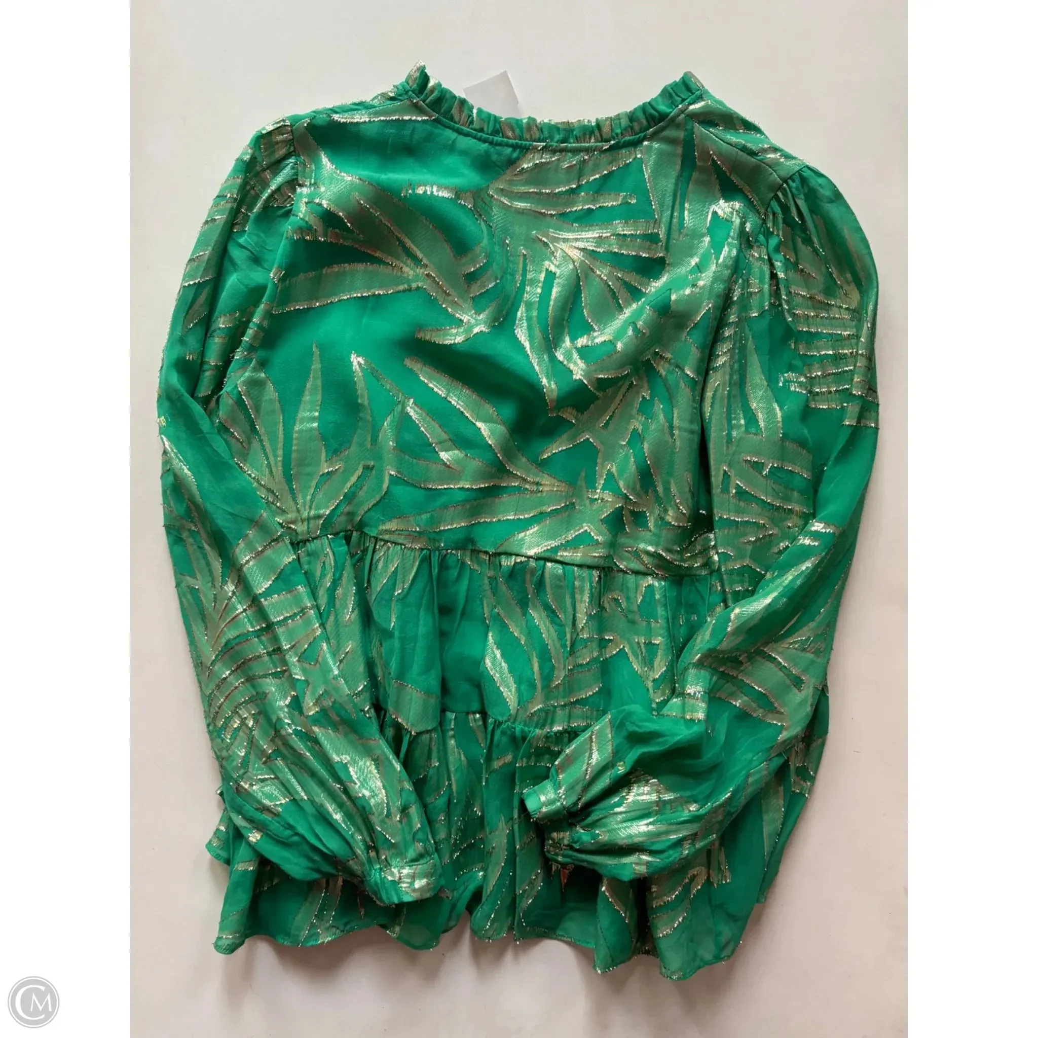 Blouse Designer By Lilly Pulitzer In Green, Size: S