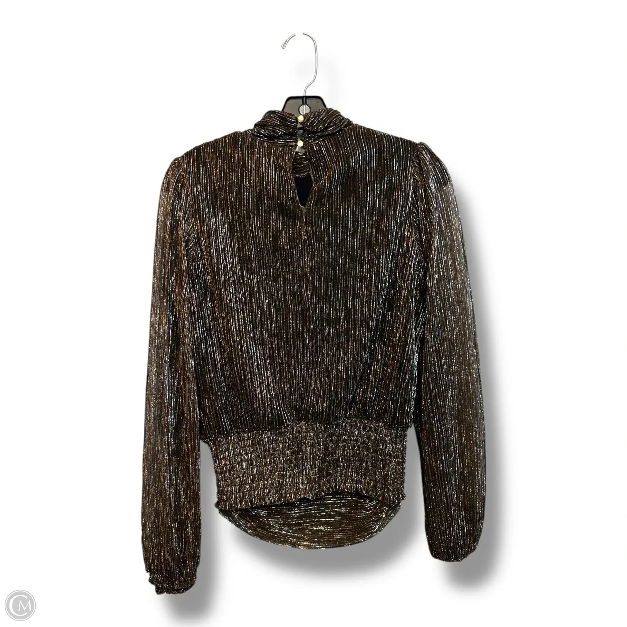 Blouse Long Sleeve By Bailey 44 In Bronze, Size: S