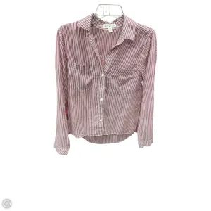 Blouse Long Sleeve By Cloth & Stone In Striped Pattern, Size: Xs