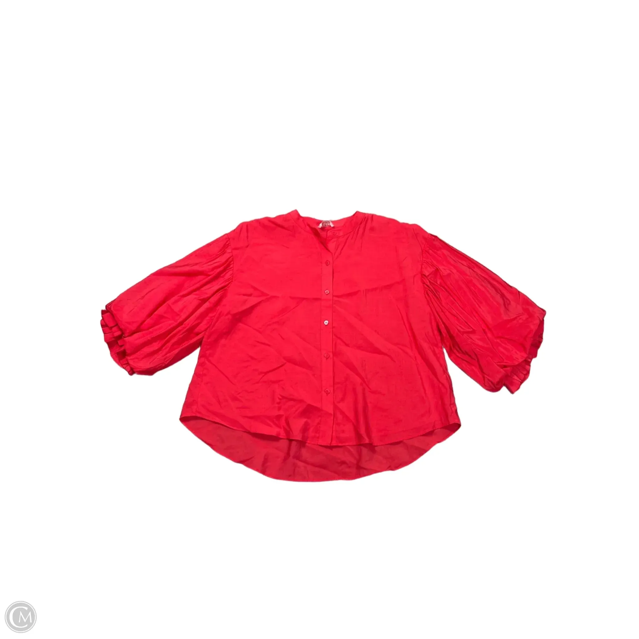 Blouse Long Sleeve By Fate In Red, Size: L