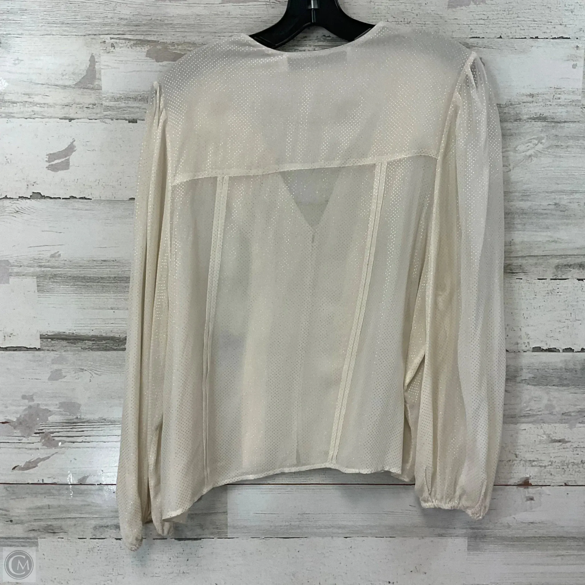 Blouse Long Sleeve By IRO In Cream, Size: M