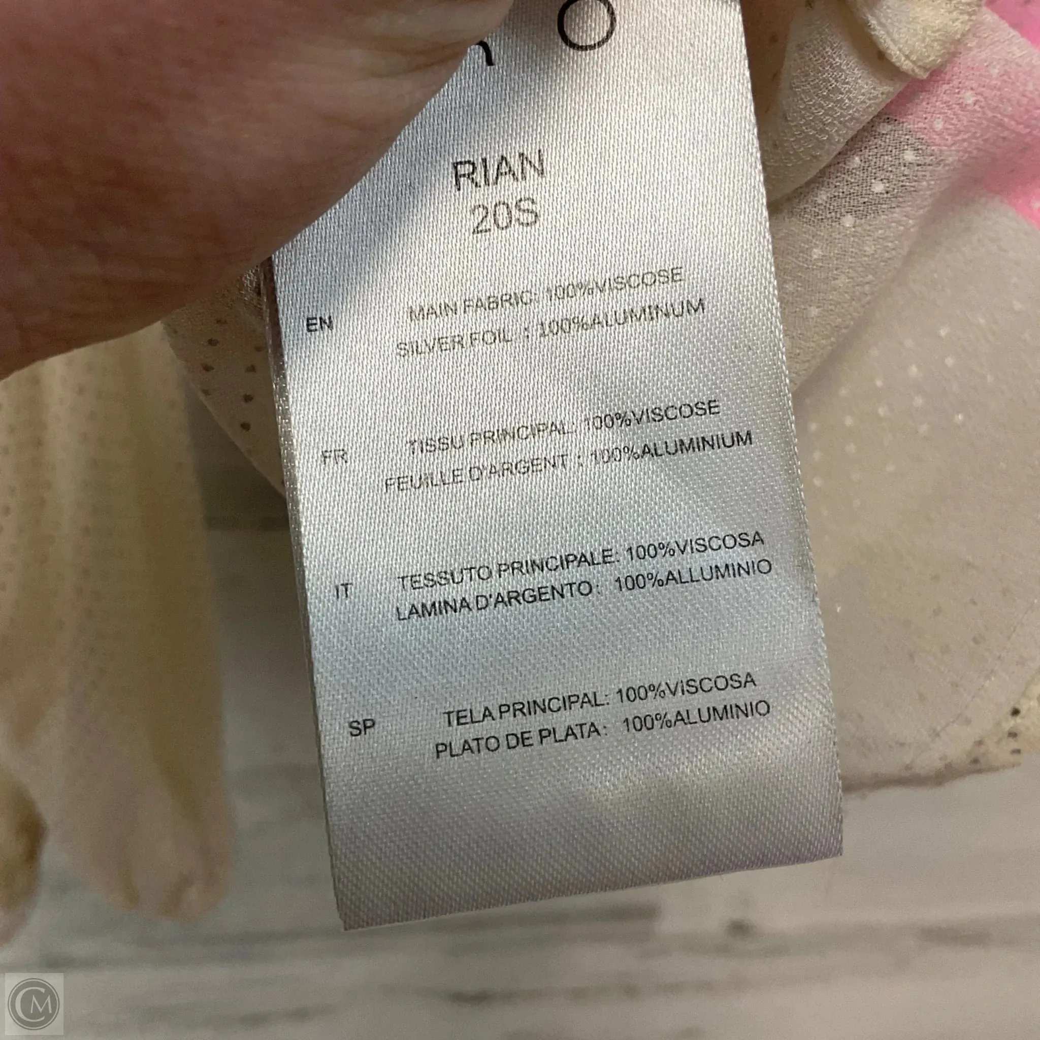 Blouse Long Sleeve By IRO In Cream, Size: M
