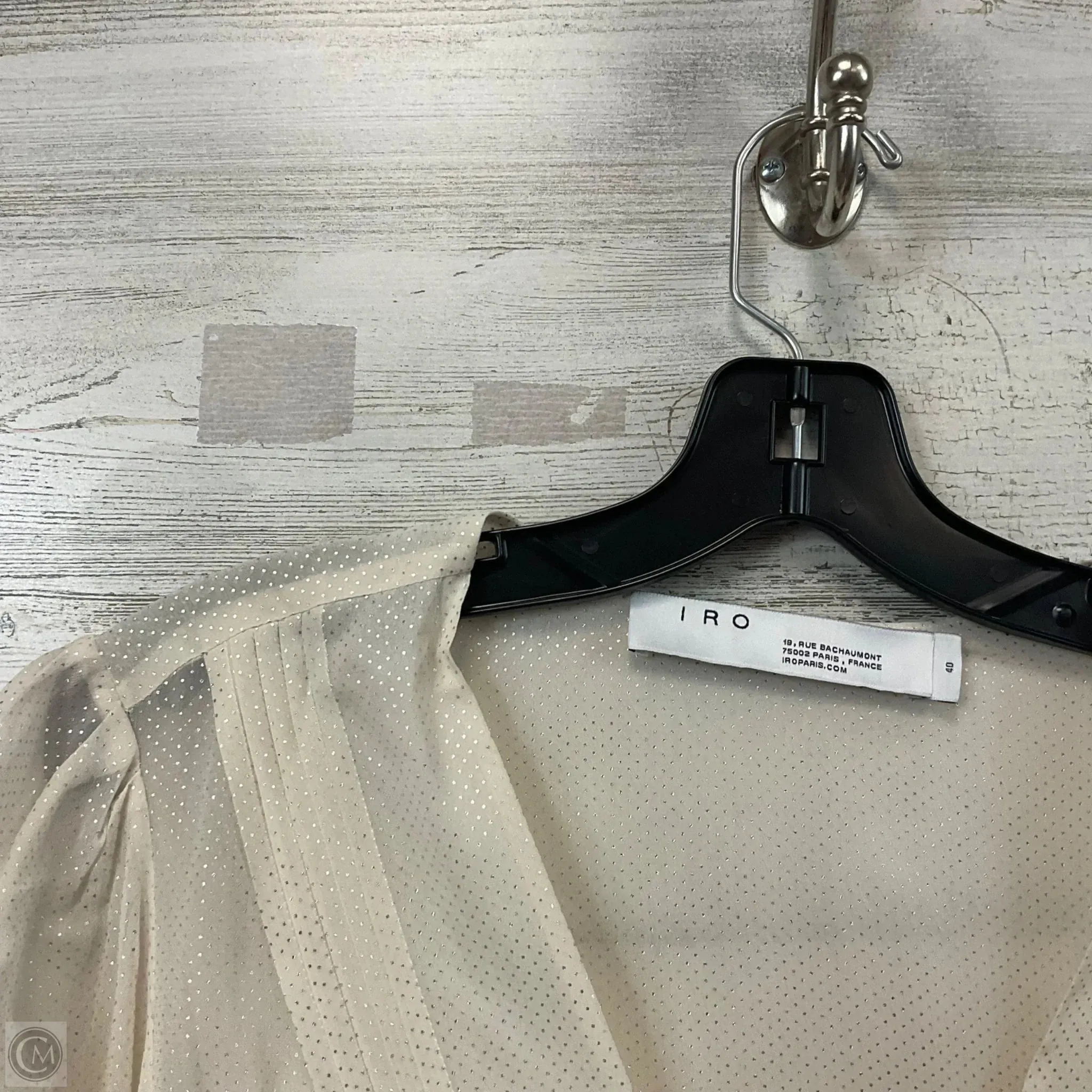 Blouse Long Sleeve By IRO In Cream, Size: M