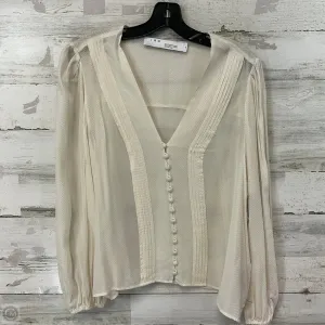 Blouse Long Sleeve By IRO In Cream, Size: M