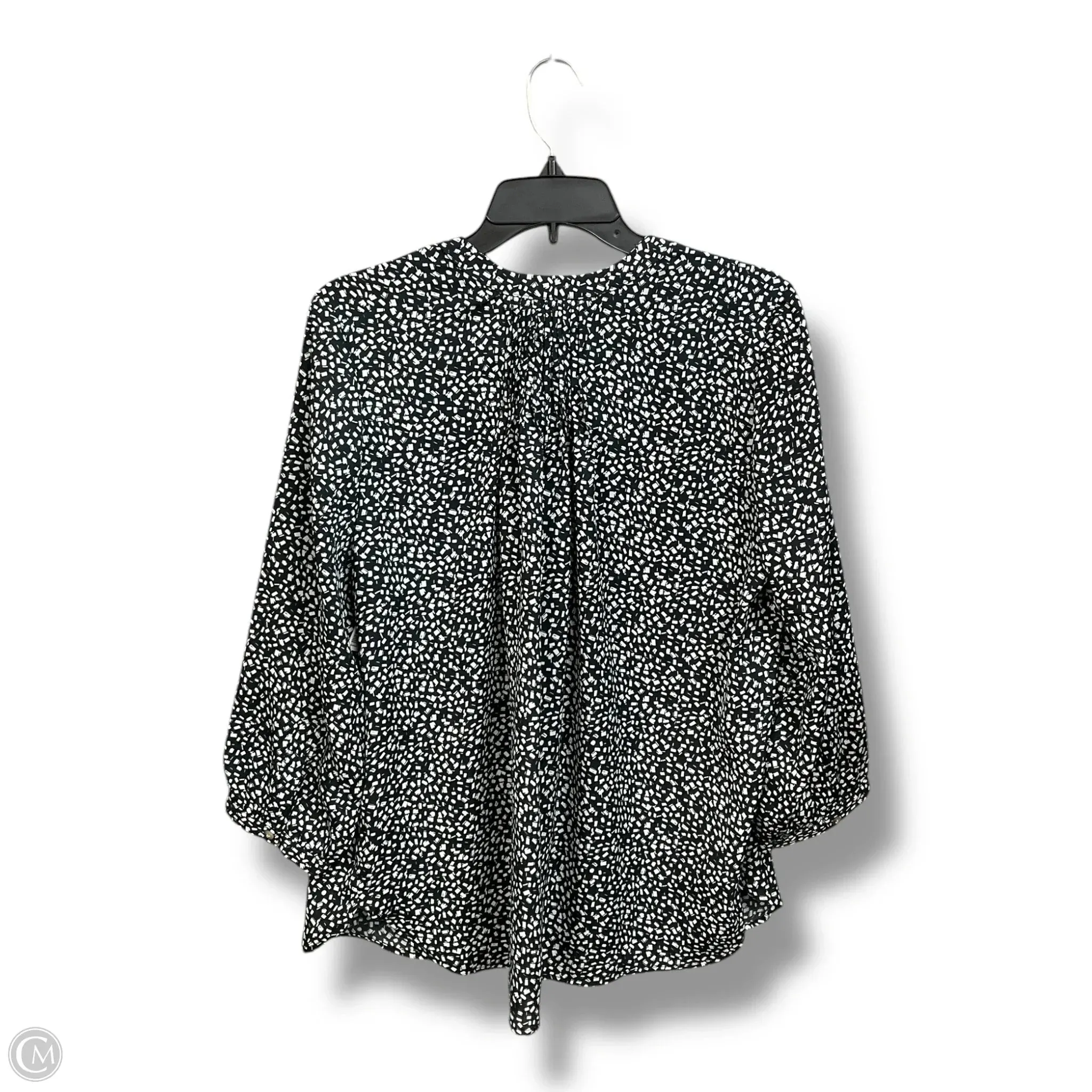 Blouse Long Sleeve By Jachs Girlfirend In Black & White, Size: M