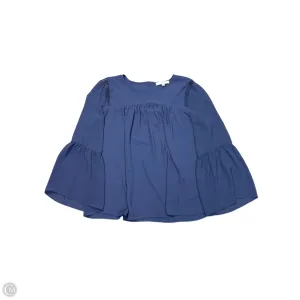Blouse Long Sleeve By Loft In Blue, Size: Xxl