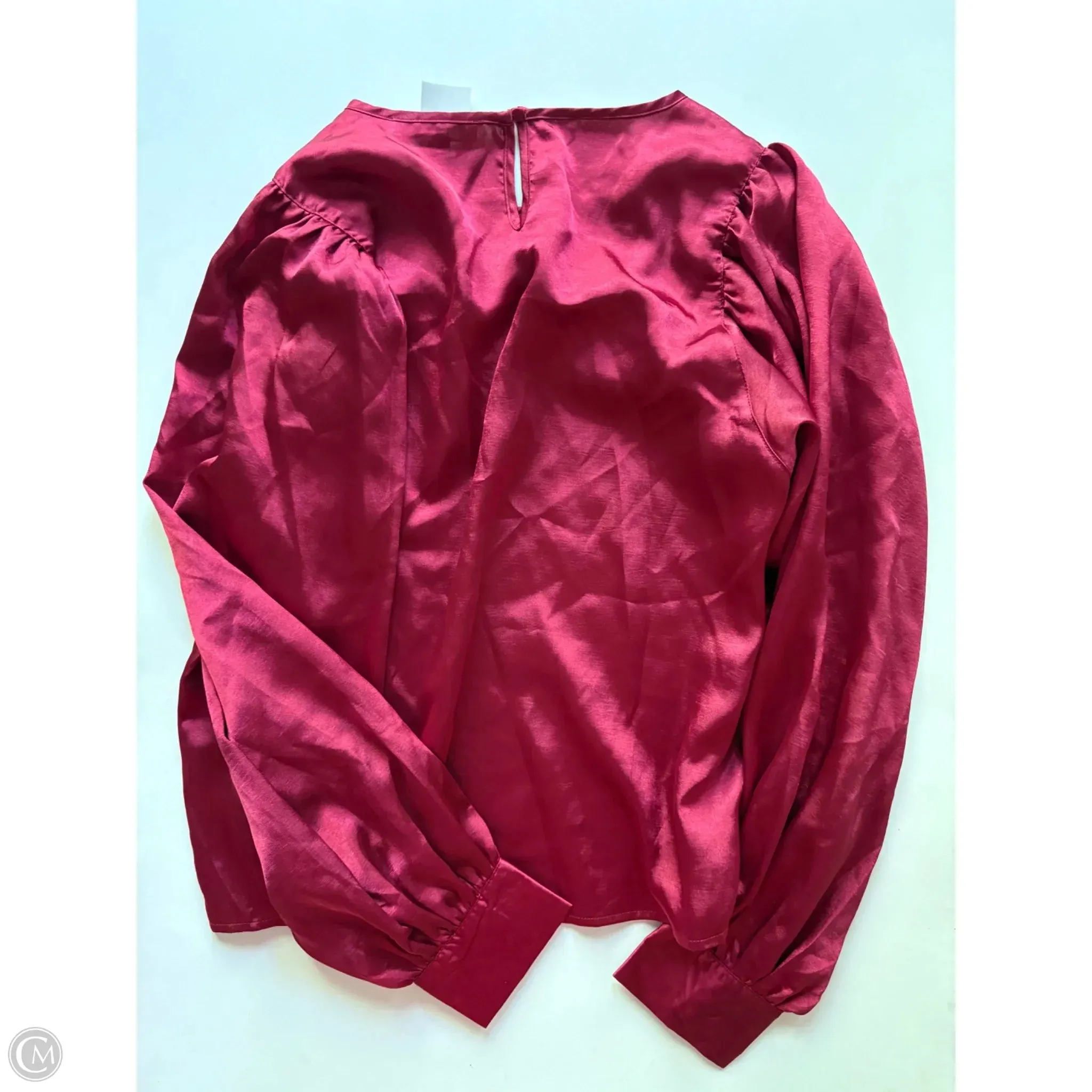 Blouse Long Sleeve By vine and love In Red, Size: L